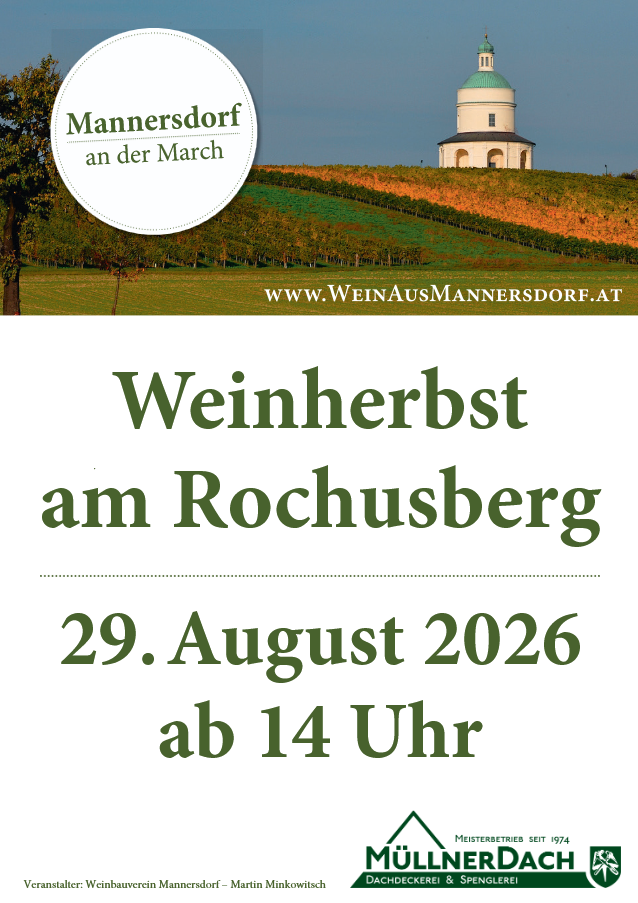 Weinherbst-Auftakt am Mannersdorfer Rochusberg – Plakat